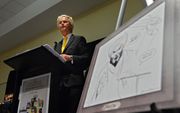 Geert Wilders organiseerde in 2015 tijdens een striptekenwedstrijd in Texas. Jihadisten probeerden toen een aanslag te plegen. beeld EPA