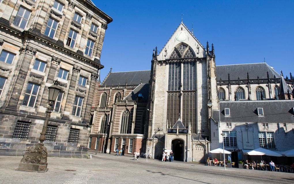 De Nieuwe Kerk op de Dam in Amsterdam is dit jaar zeshonderd jaar in gebruik.  Foto ANP