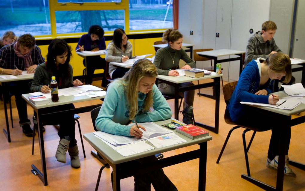 Havisten maken examen Nederlands. Foto ANP