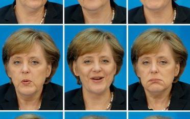 BERLIJN â€“ Lastige vragen, leuke vragen, domme vragen, irritante vragen en stekelige vragen. Ze werden gisteren allemaal gesteld aan de kersverse bondskanselier Angela Merkel. Aan haar gelaatsuitdrukking is af te lezen welke vraag op welk moment werd ges