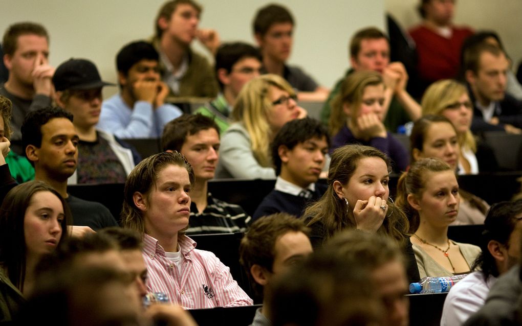 Bijna een kwart van de studenten ziet een eigen bedrijf wel zitten. Dat blijkt uiot onderzoek Onderwijs en Ondernemerschap van het onderzoeksbureau EIM. Foto ANP