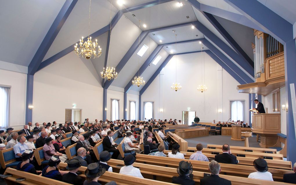 In de hersteld hervormde kerk in Harskamp had zaterdag de jaarlijkse zendinsg- en ontmoetingsdag plaats. Foto Herman Stöver