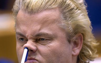 Geert Wilders houdt niet van zwakke kinderen. Foto ANP