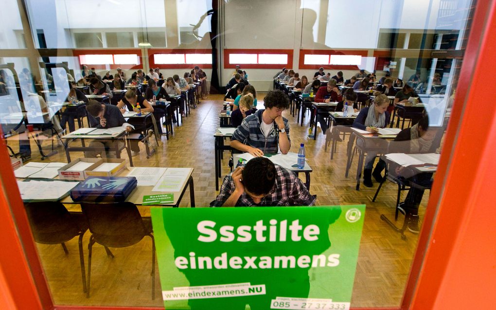 Weinig klachten bij begin tweede examenweek. Foto ANP