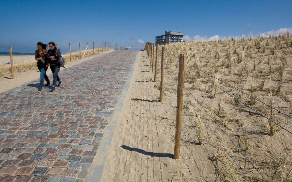 DEN HAAG - De versterkte kust bij Kijkduin. Foto ANP