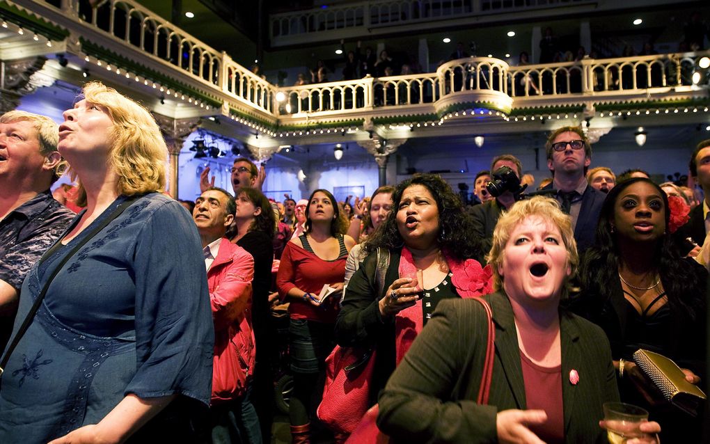 Bijeenkomst van de PvdA in Amsterdam. Foto ANP