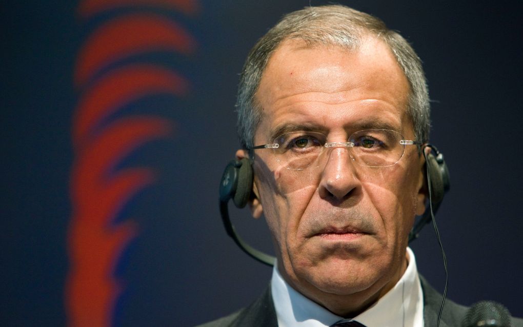 De Russische minister van Buitenlandse Zaken Sergei Lavrov. Foto ANP