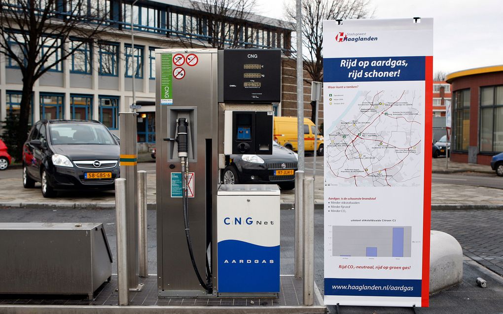 Tankstation voor aardgas. Foto ANP