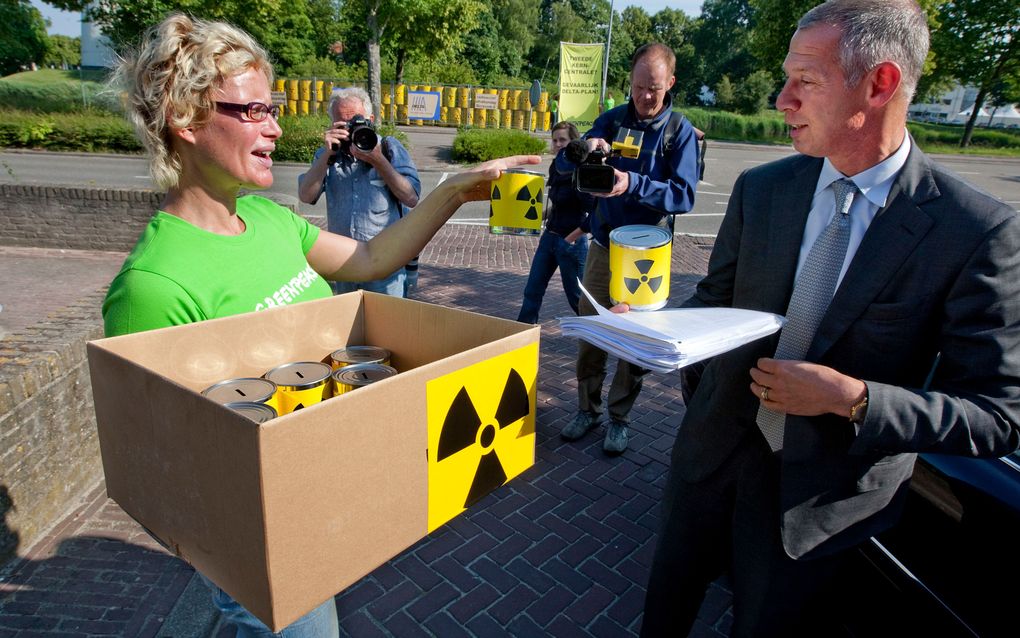 Ook de provincie Noord-Brabant heeft bij de Belgische overheid bezwaar aangetekend tegen de opslag van radioactief afval in containers in diepe kleilagen aan de grens. Foto ANP