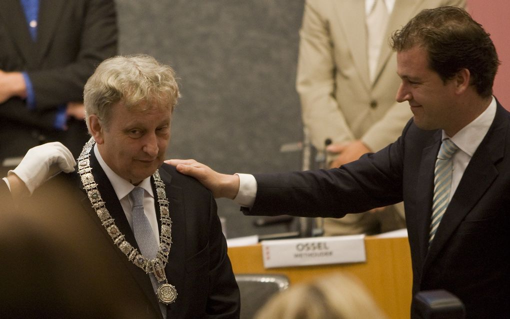 Vanaf vandaag is Van der Laan de nieuwe burgemeester van Amsterdam. Foto ANP