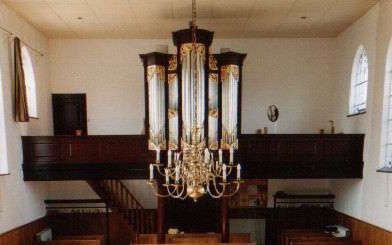 Het orgel in de hervormde kerk van Sluipwijk. Foto RD