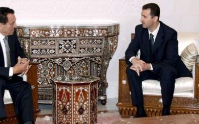 DAMASCUS - De Syrische president Bashir al-Assad (rechts) ontving dinsdag in Damascus zijn Egyptische ambtgenoot Hosni Mubarak. Foto EPA