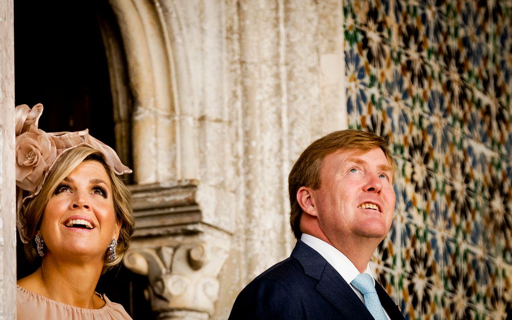 Koning Willem-Alexander en koningin Maxima brengen ondertussen een staatsbezoek aan Portugal. beeld ANP