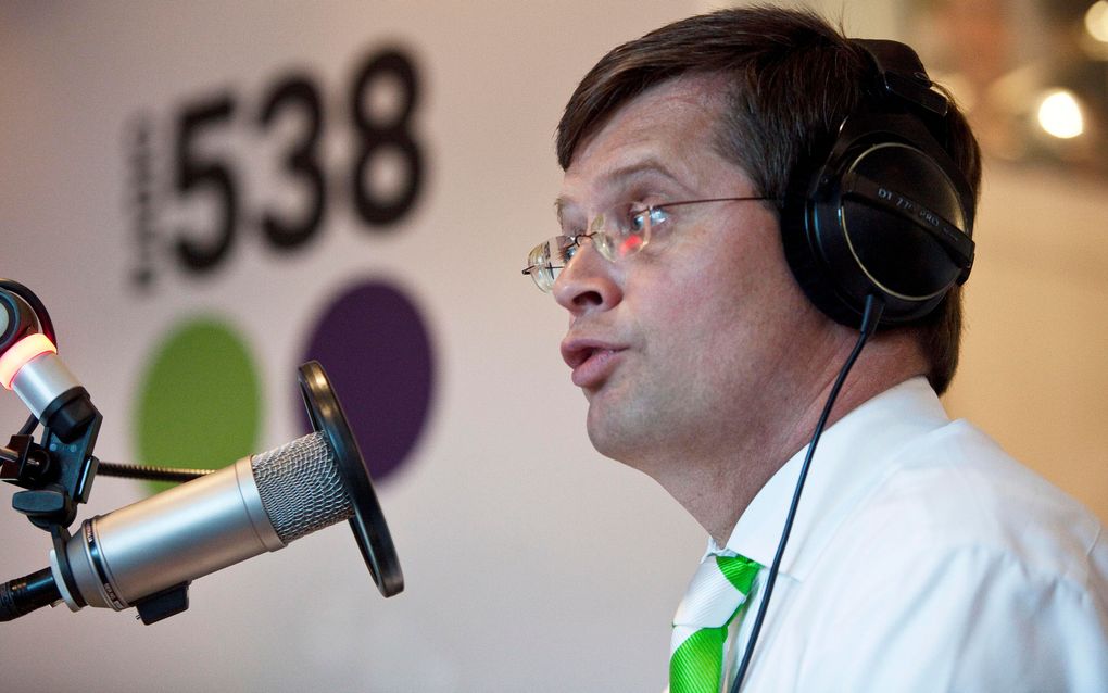 Demissionair premier Balkenende, woensdagochtend tijdens een radio-interview. Foto ANP