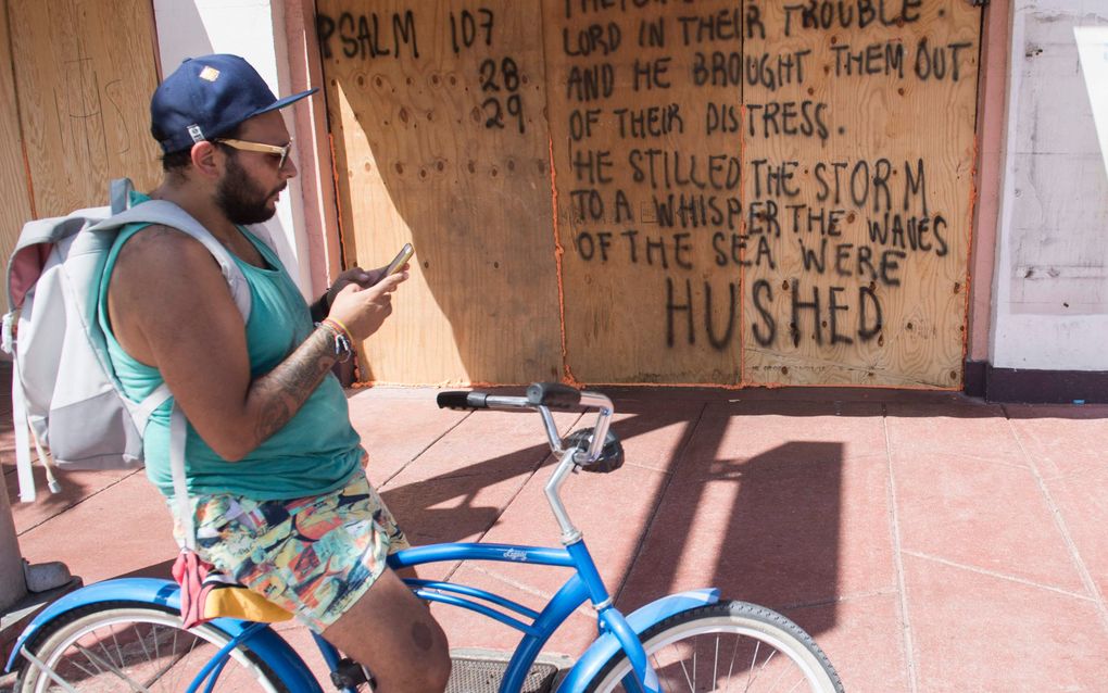 Psalm 107 in Miami Beach, Florida. beeld AFP