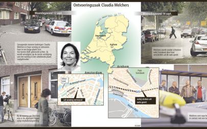 Ontvoeringszaak Claudia Melchers. Graphic RD/ANP