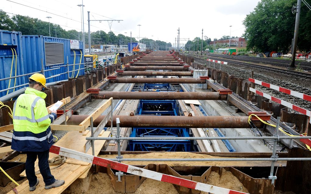 Werkzaamheden bij station Arnhem. Foto ANP