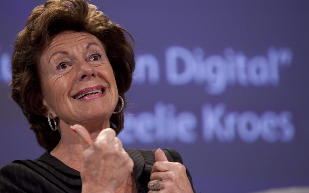 Eurocommissaris Neelie Kroes Foto EPA