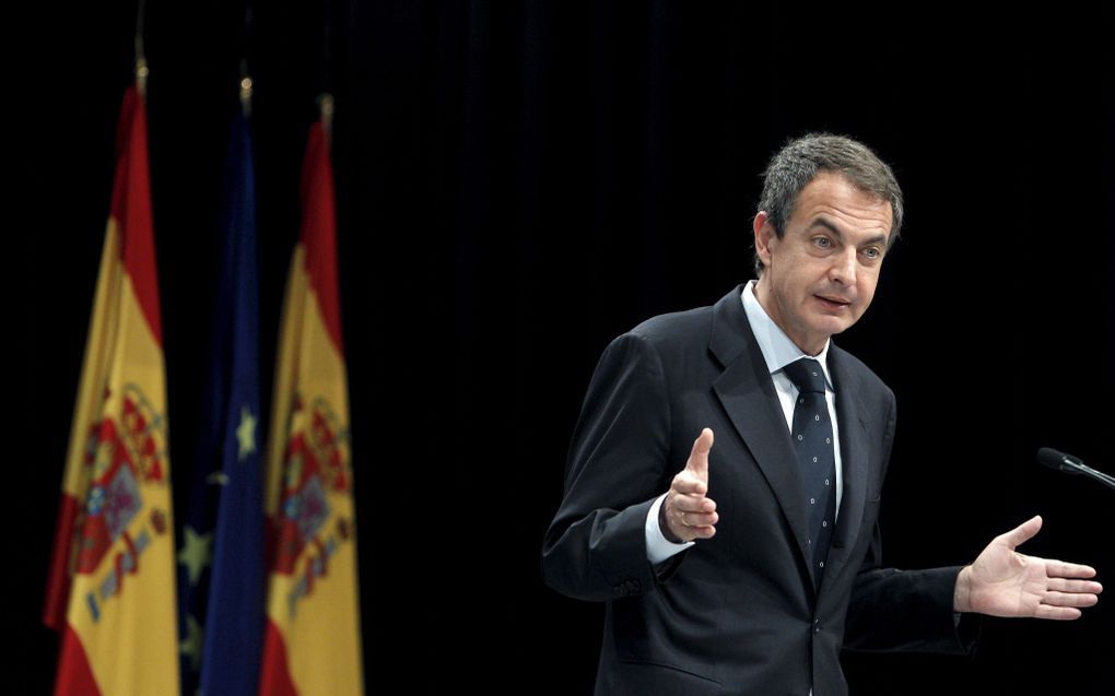 De Spaanse premier Jose Luis Zapatero Foto EPA