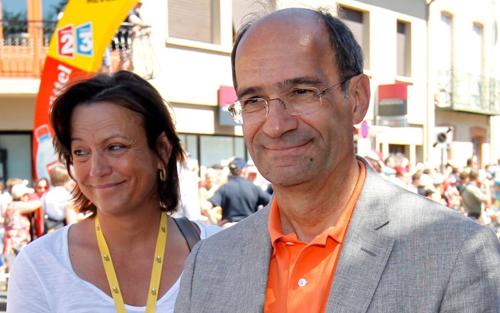 De Franse minister Woerth en zijn vrouw Florence. Foto EPA