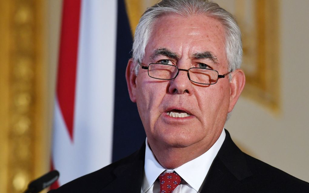 De Amerikaanse minister van Buitenlandse Zaken Rex Tillerson. beeld EPA