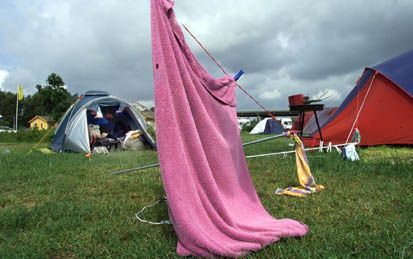 De kampeerbranche heeft de wind mee. Nederlanders trekken massaal weg met tent of caravan. - Foto RD