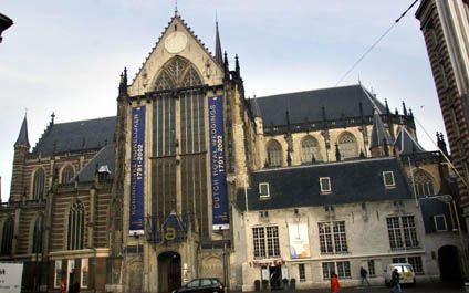 AMSTERDAM - In de Nieuwe Kerk op de Dam wordt het huwelijk tussen prins Willem-Alexander en Máxima Zorreguieta voltrokken. - Foto ANP