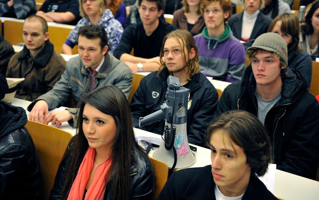 Studenten die al een hbo-diploma hebben en nog een tweede studie beginnen, krijgen bij Fontys Hogescholen korting op het collegegeld. Foto ANP