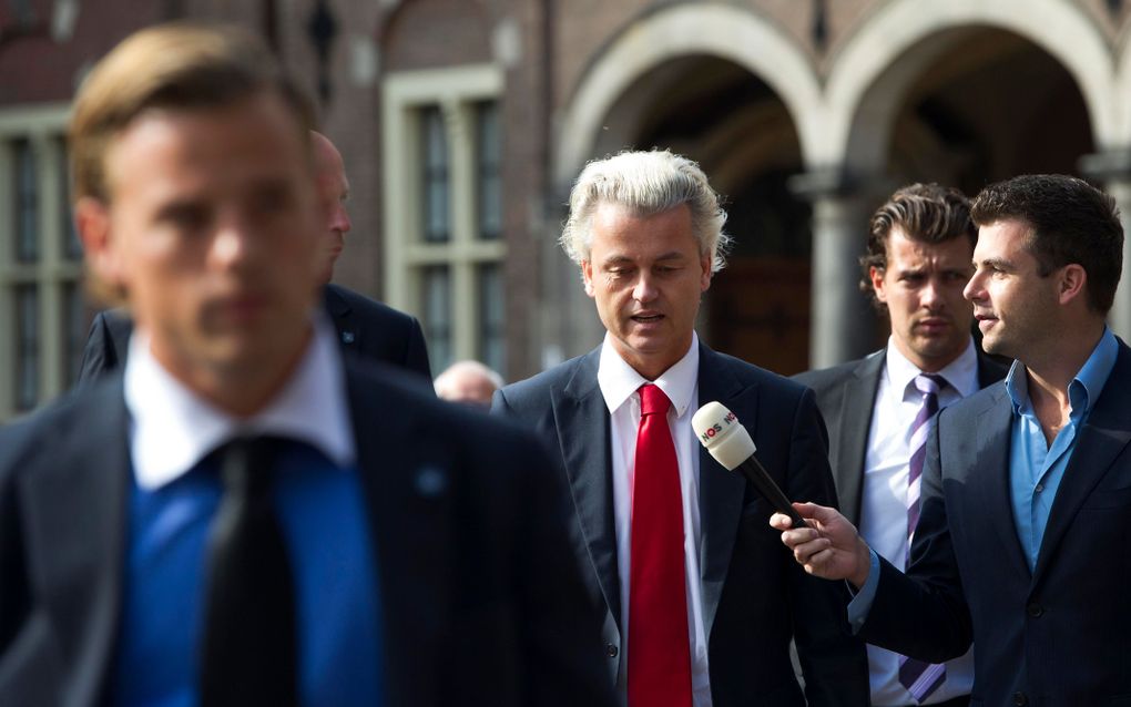 Extreemrechtse Engelsen willen op 30 oktober demonstreren voor Wilders. Foto ANP