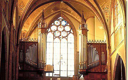 Het Ademaorgel in de St.-Agathakerk in Lisse. Foto St.-Agathakerk