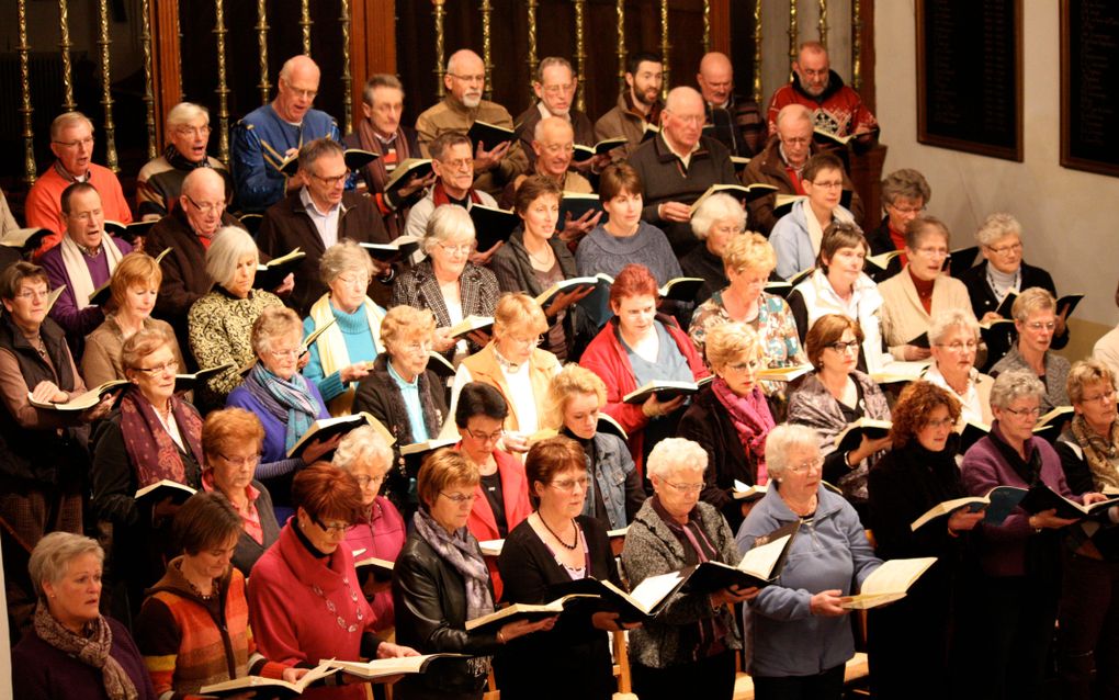 Het Gelders Oratorium Koor voert zaterdag 11 december twee keer de cantate ”Bethlehem” van John Henry Maunder uit in de Grote Kerk van Elburg. Foto Gelders Oratorium Koor