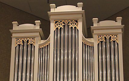 Het vernieuwde orgel in de christelijke gereformeerde kerk van Boskoop. Foto orgelcommissie Boskoop