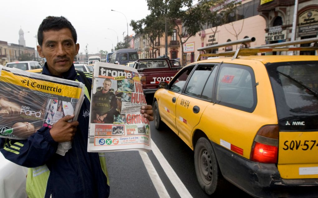 Joran van der Sloot is voorpaginanieuws in Peru. Foto ANP