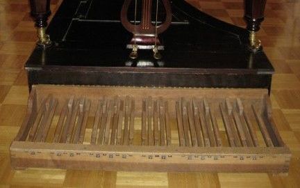 Een Pedalflügel uit 1874. Foto Bösendorfer