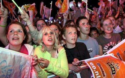 ARNHEM - In het Gelredome in Arnhem vond zaterdag de 31ste EO-Jongerendag plaats. - Foto ANP