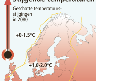 LONDEN - De landbouwgebieden in Europa schuiven de komende decennia flink naar het noorden. De klimaatzones