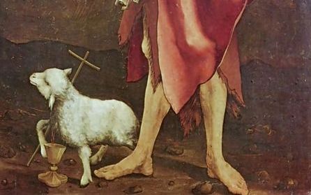 „Zie het Lam Gods, Dat de zonde der wereld wegneemt.” Een deel van het drieluik van Matthias Grünewald. Foto The Yorck Project / GNU