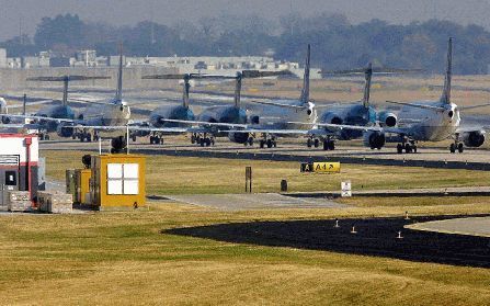 ATLANTA â€“ Ook bij ’s werelds grootste luchthaven, die van de Amerikaanse stad Atlanta, speelt de kwestie van vliegtuigherrie. Het aantal klachten is in Atlanta echter veel lager dan bij Schiphol. Foto ANP