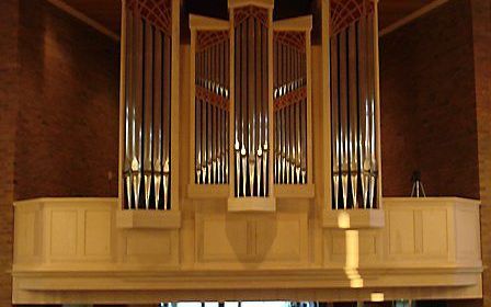 Het orgel in de Oenenburgkerk van Nunspeet. Foto cgk Nunspeet