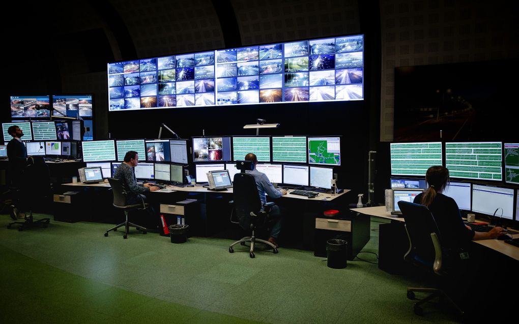 De verkeerscentrale van Rijkswaterstaat in Utrecht. beeld ANP, Robin van Lonkhuijsen