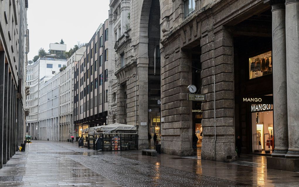 Corso Vittorio Emanuele in Milaan. beeld AFP