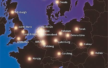 De antennes van Lofar worden geplaatst op 77 locaties in Europa. Beeld lofar.de