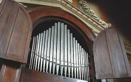 Het historische orgel in de Friezenkerk. Foto Friezenkerk