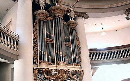 Het Naberorgel in de Koepelkerk in Arnhem. Foto www.gkv-arnhem.nl