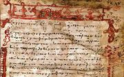 Het ontdekte manuscript van Origines. Foto Beierse Staatsbibliotheek
