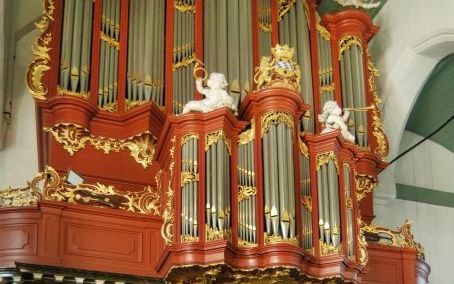 Het Bätzorgel in de Petruskerk in Woerden. Foto Ad van Pelt