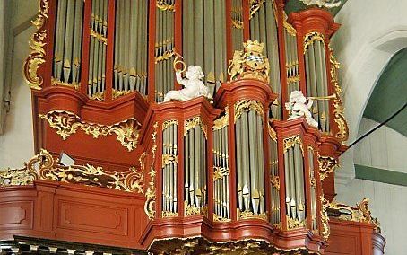 Het Bätzorgel in de Petruskerk in Woerden. beeld Ad van Pelt