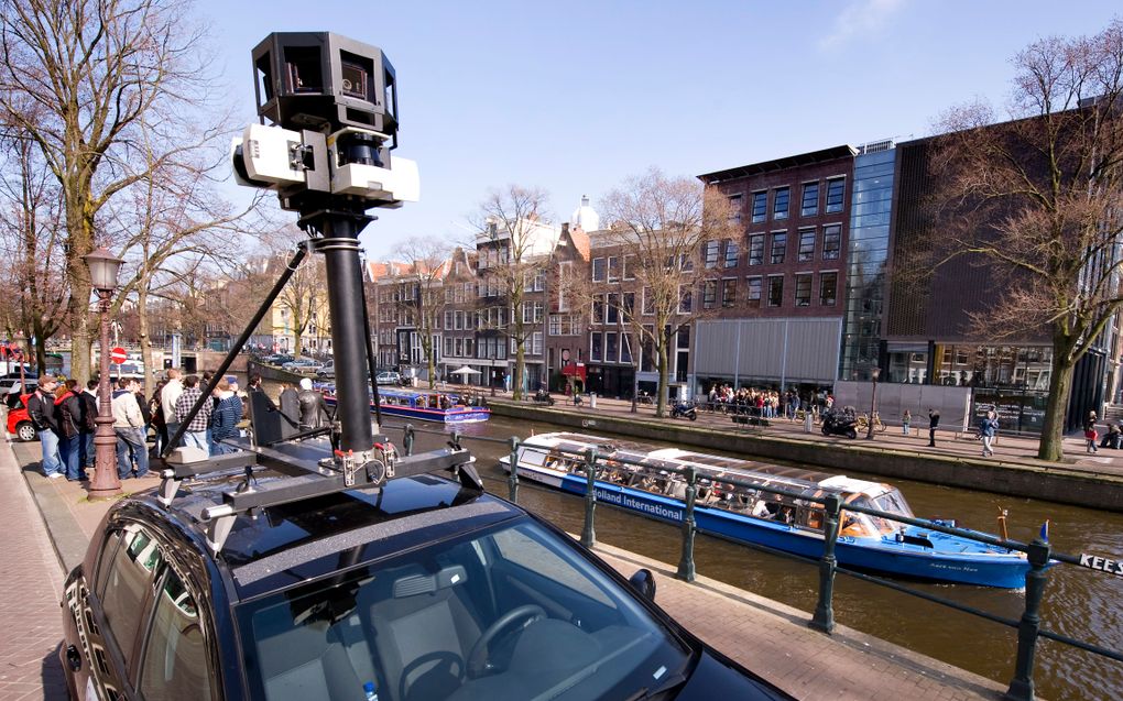 Auto met streetview-camera op het dak. Foto ANP