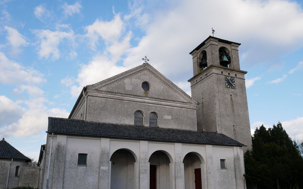 De voormalige rooms-katholieke Heilig Hartkerk in De Horst bij Groesbeek. beeld Wikimedia