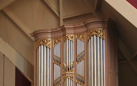 Het Van Eekenorgel in de Westerkerk in Ermelo. Foto Henk van Eeken Orgelmaker